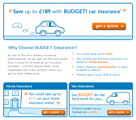 Budget Insurance brand assets – Cartoon