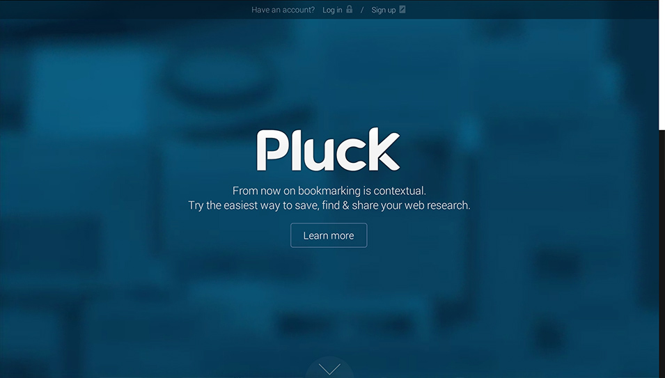Pluck Homepage