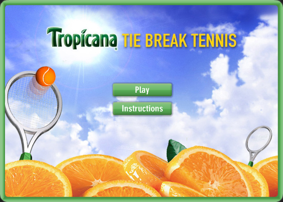 Tropicana – Tie Break tennis menu